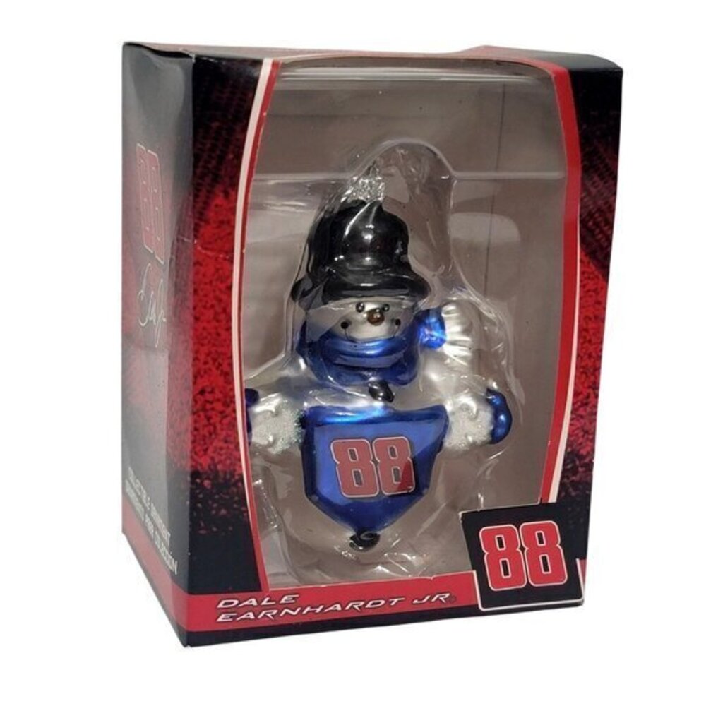 Dale Earnhardt Jr 88 national guard snowman ornament collection